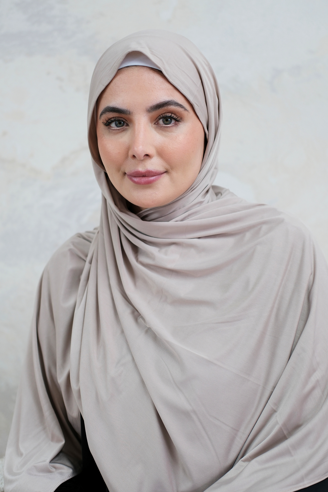 Taupe Fluid Jersey Hijab