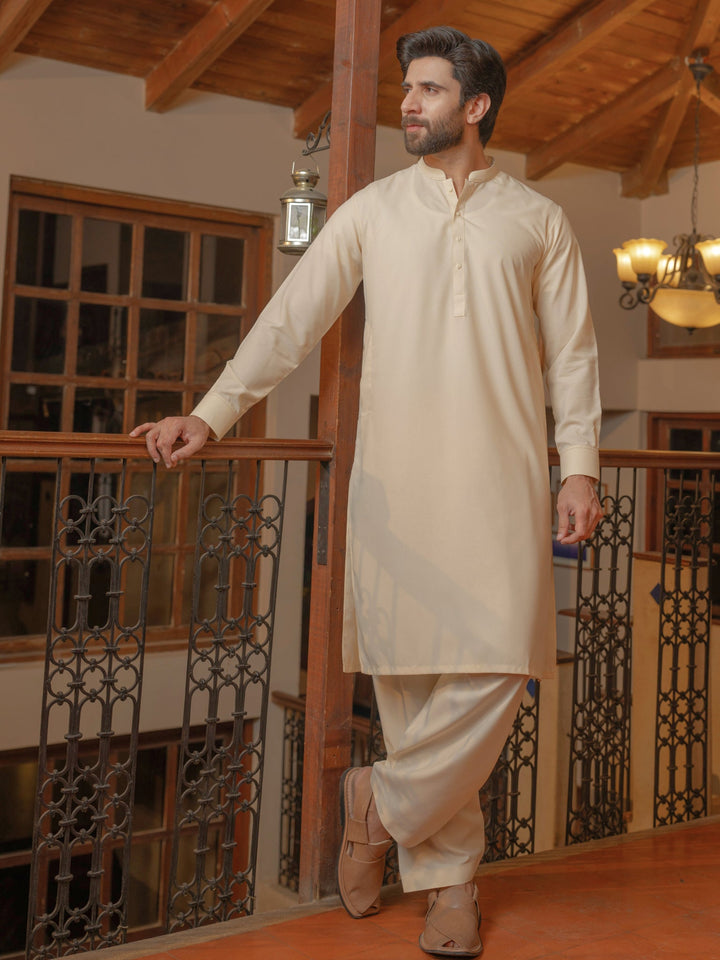 Blended Angova Kurta Trouser - J. Junaid Jamshed