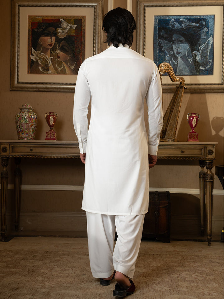 Blended Stripes Blane De Blane Kurta Trouser - J. Junaid Jamshed