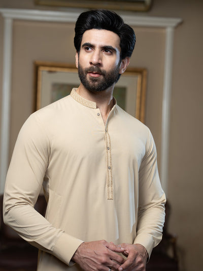 Blended Stripes Fog Kurta Trouser - J. Junaid Jamshed