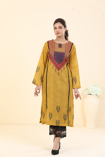 Lawn Yellow Kurti - Limelight Summer Collection