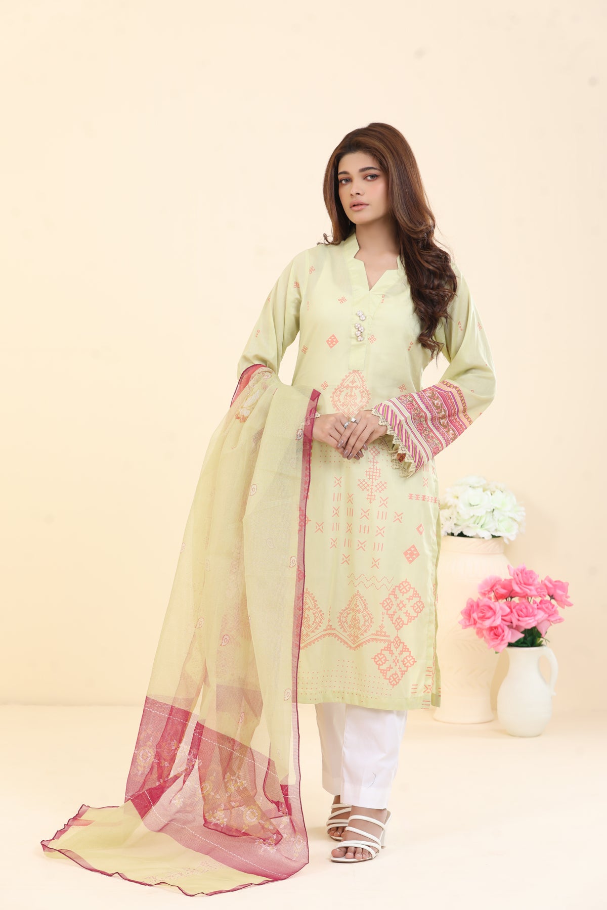 Lawn Light Green 2 Piece Suit - Limelight Summer Collection