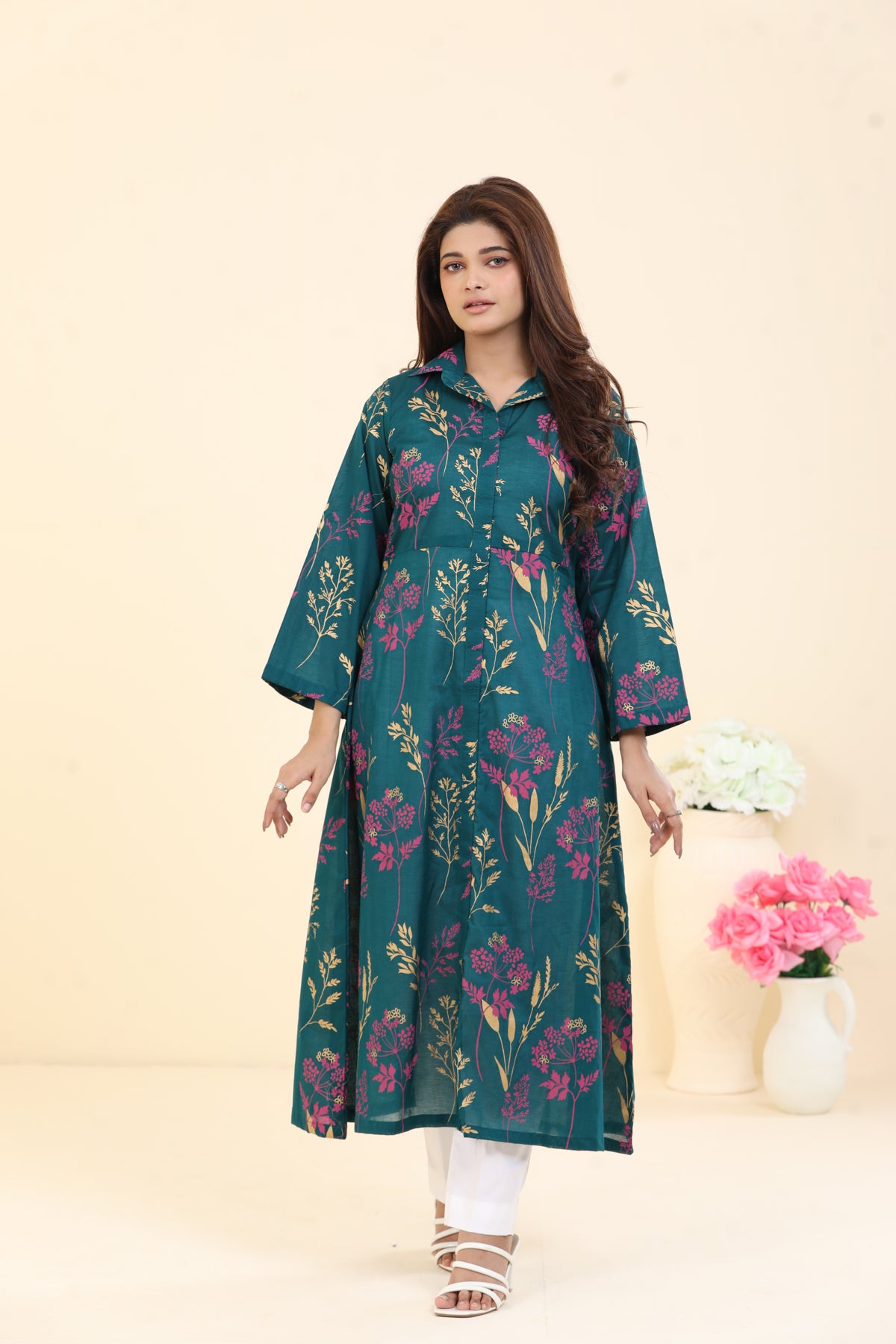 Lawn Green Kurti - Limelight Summer Collection