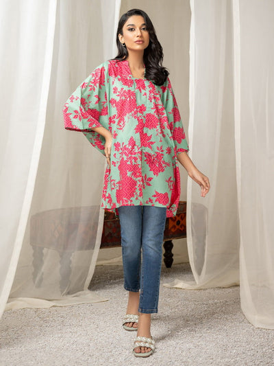 Lawn Mint Kurti - Limelight