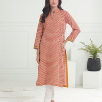 Khaddar Grey Kurti - Limelight