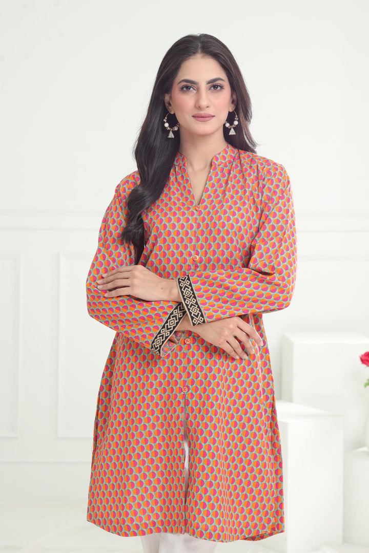 Khaddar Pink Kurti - Limelight