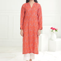 Khaddar Rust Kurti - Limelight