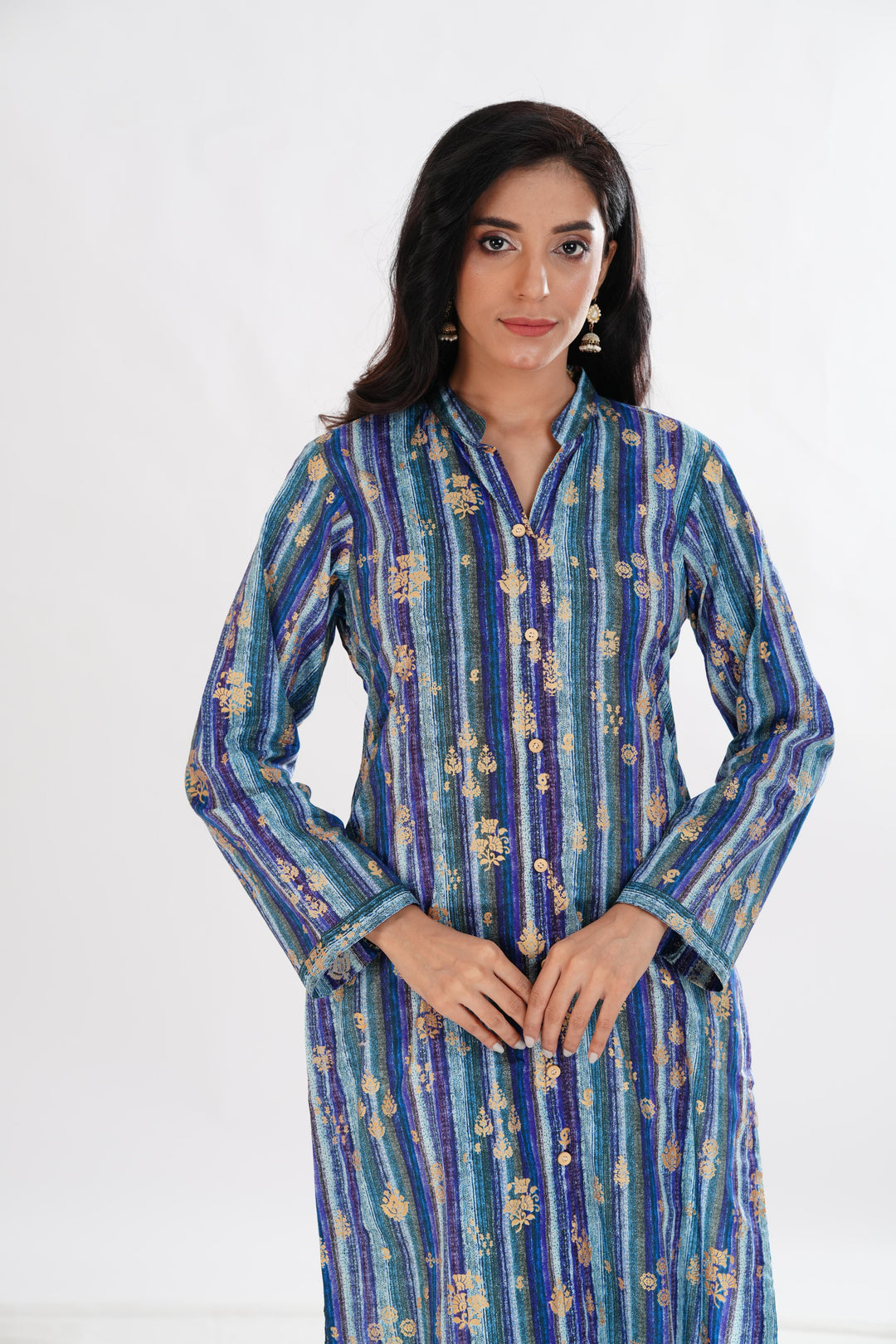 Lawn Blue Kurti - Limelight