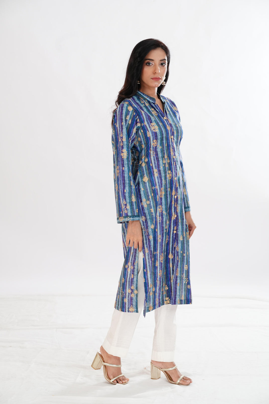 Lawn Blue Kurti - Limelight