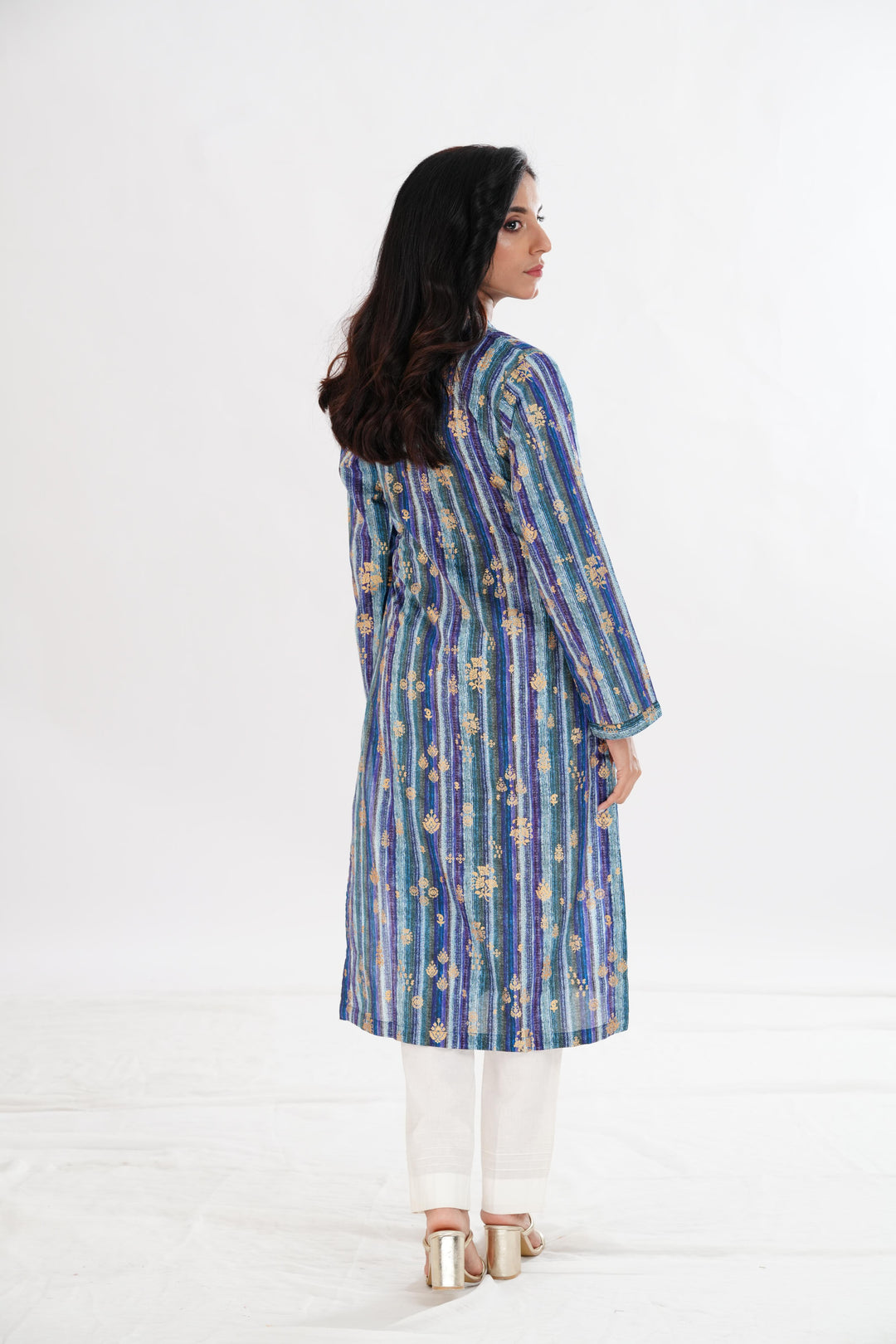 Lawn Blue Kurti - Limelight