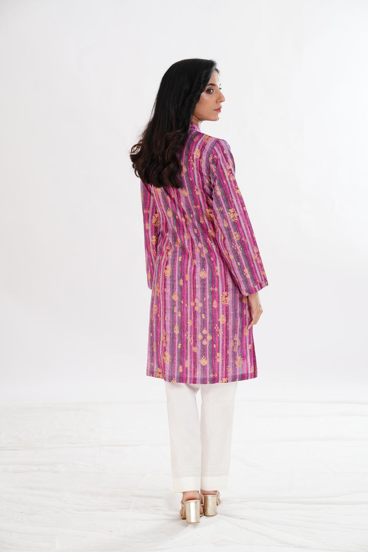 Lawn Pink Kurti - Limelight