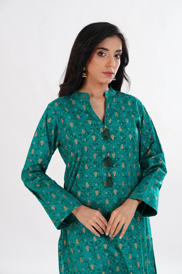 Lawn Green Kurti - Limelight
