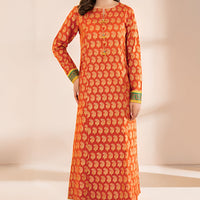 Lawn Rust Kurti - Limelight