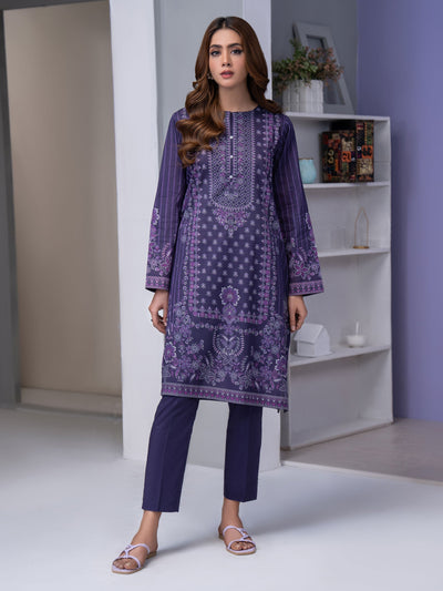 Lawn Purple Kurti - Limelight