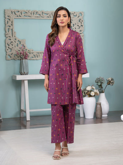 Lawn Purple Kurti - Limelight