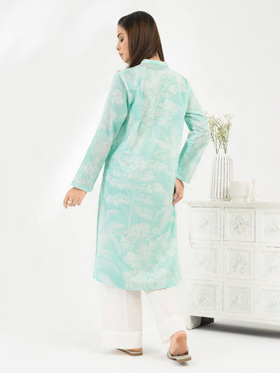 Lawn Turquoise Kurti - Limelight