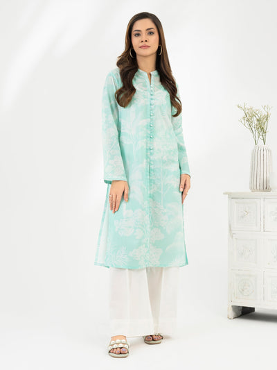 Lawn Turquoise Kurti - Limelight