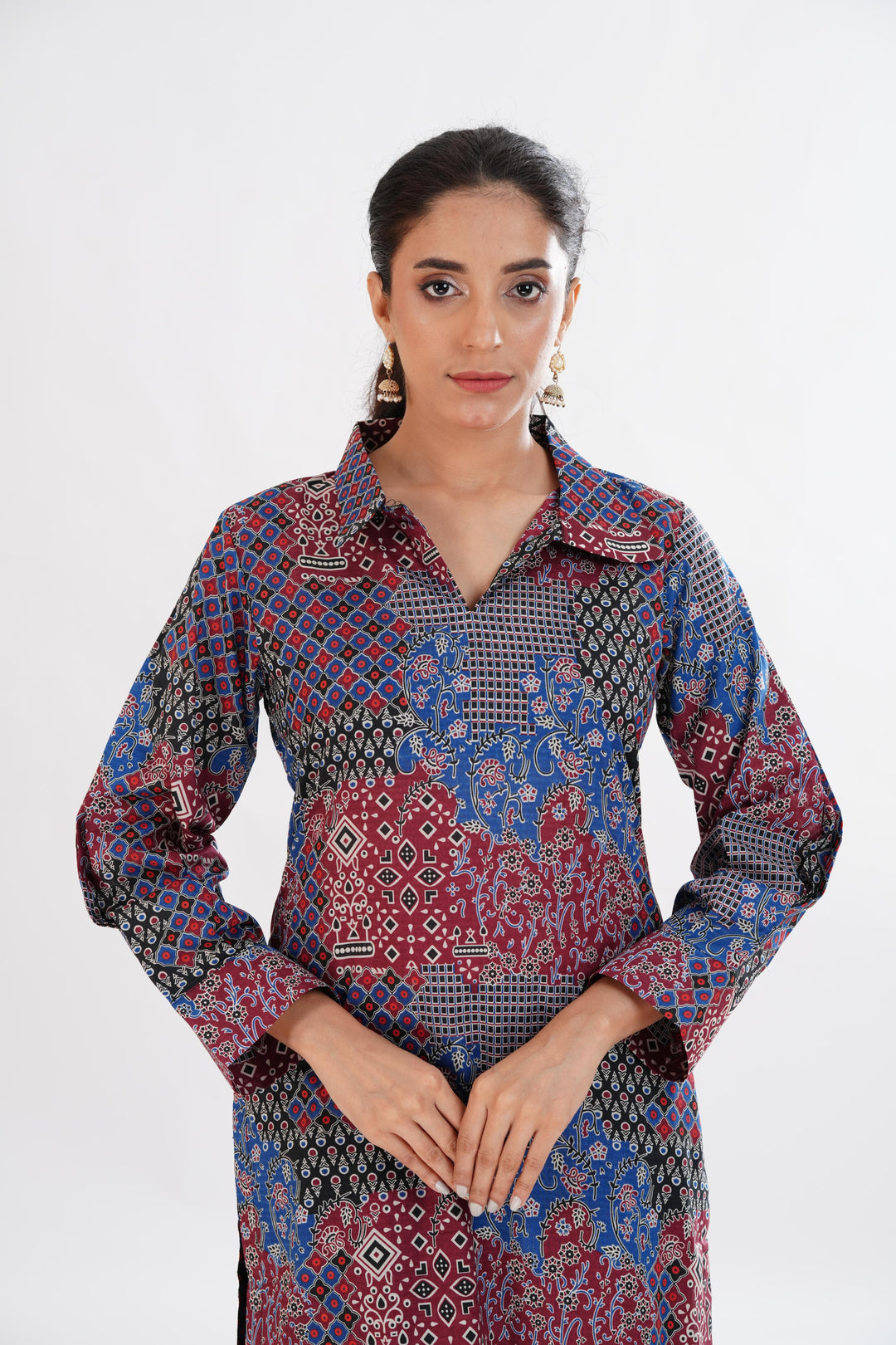 Lawn Blue Stitched Suit - Limelight