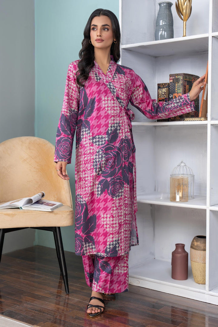 Lawn Pink Kurti - Limelight