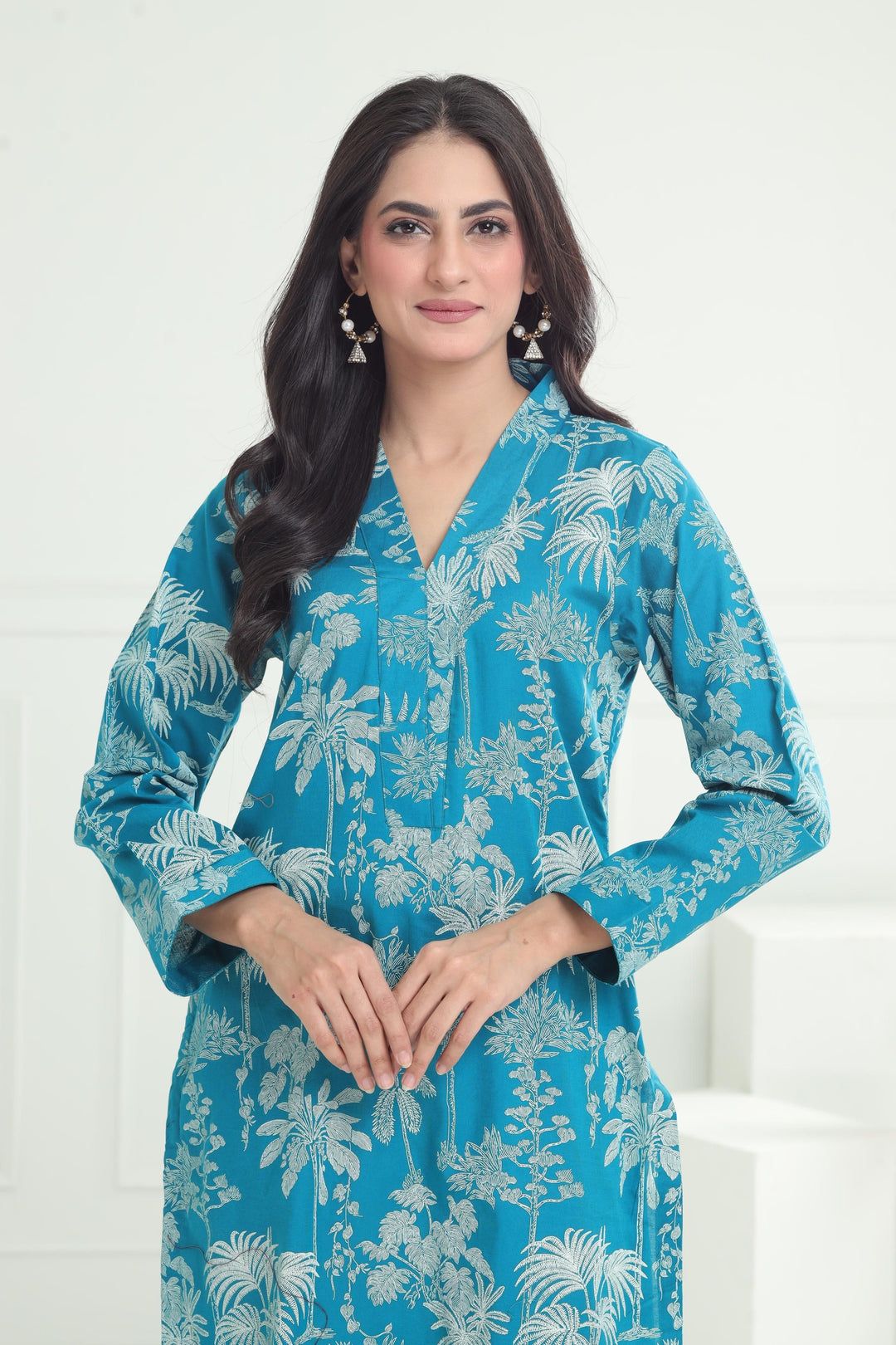 Khaddar Ferozi Kurti - Limelight