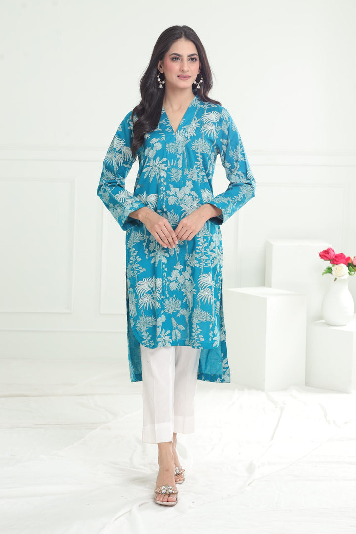 Khaddar Ferozi Kurti - Limelight