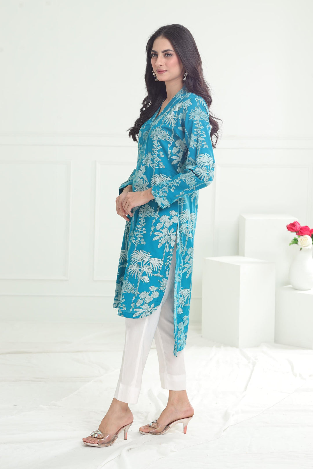 Khaddar Ferozi Kurti - Limelight