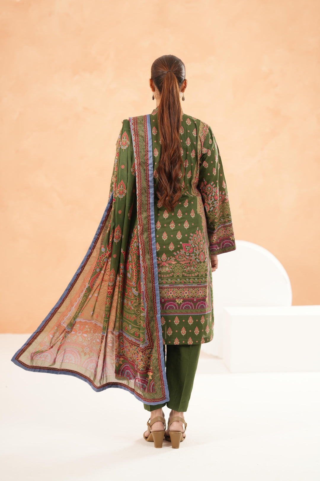 Green Stitched Suit - Limelight