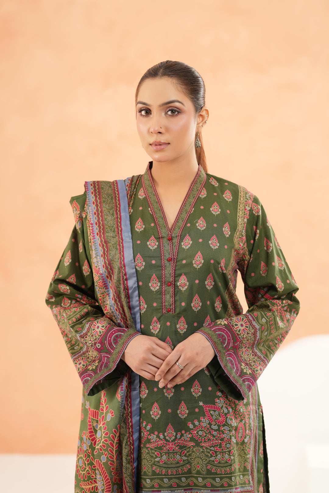 Green Stitched Suit - Limelight
