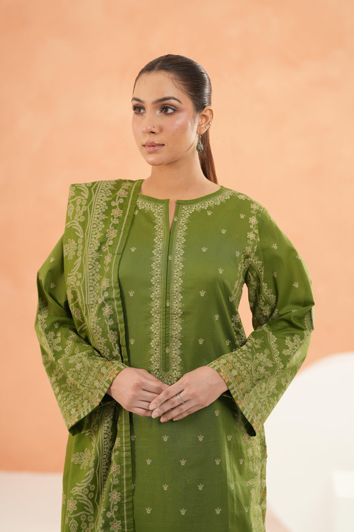 Green Stitched Suit - Limelight