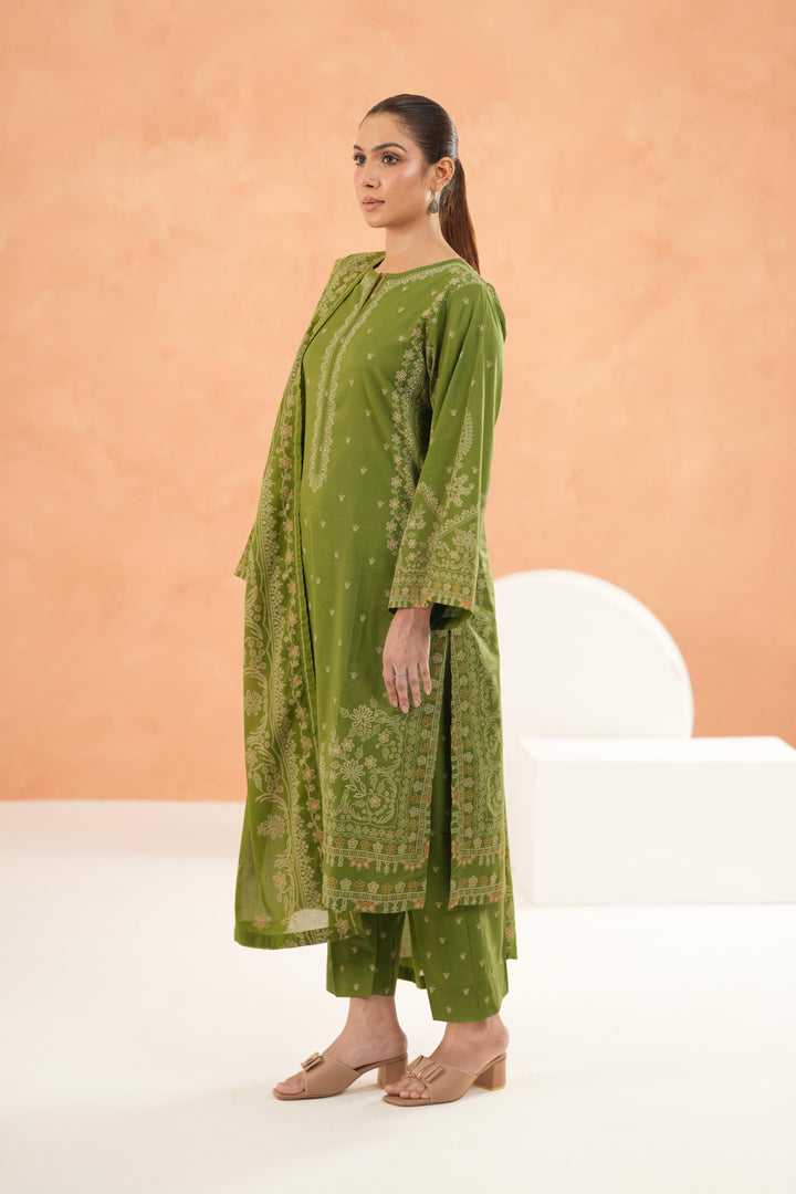 Green Stitched Suit - Limelight