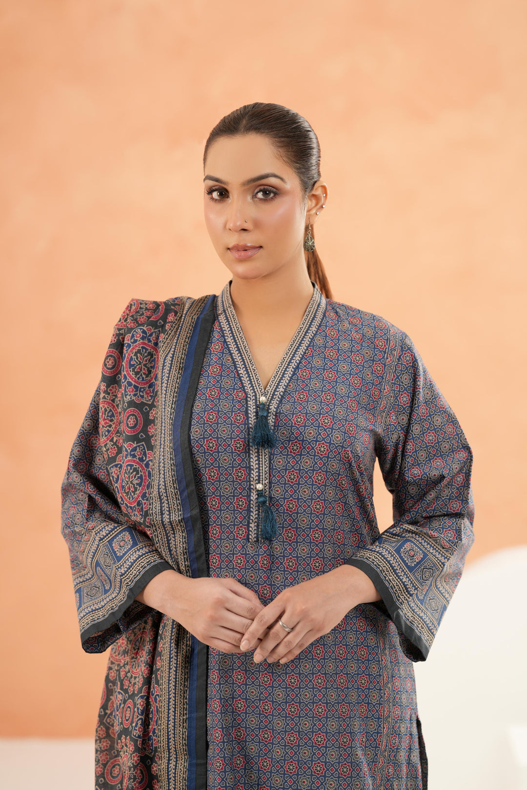 Blue Stitched Suit - Limelight