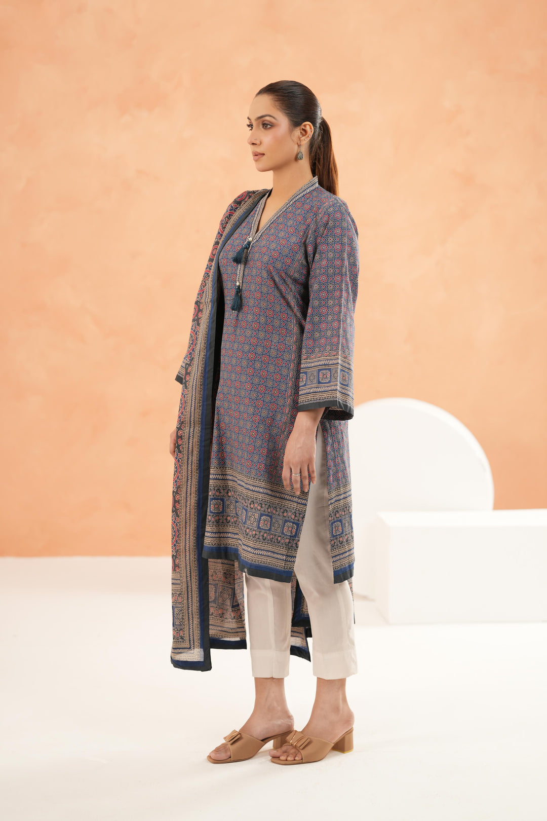 Blue Stitched Suit - Limelight