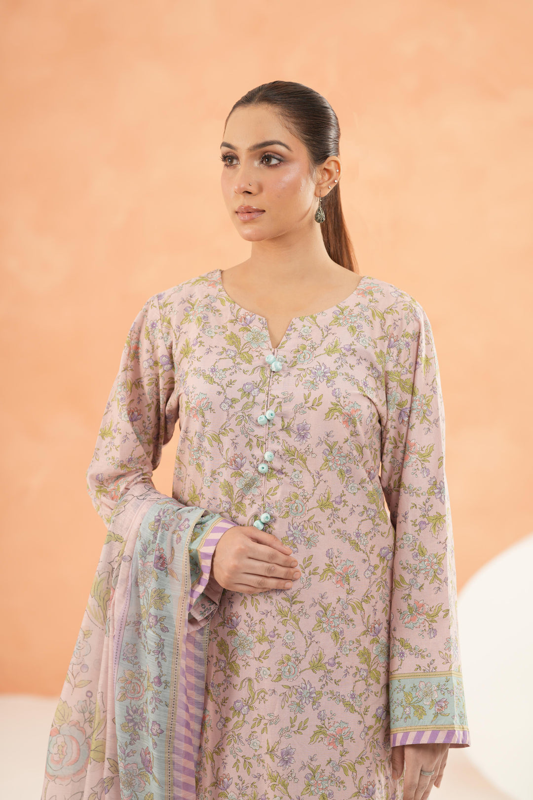 Pink Stitched Suit - Limelight