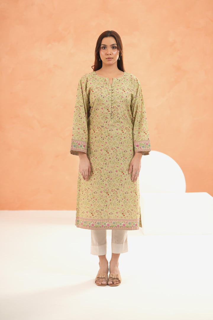 Lawn Yellow Kurti - Limelight