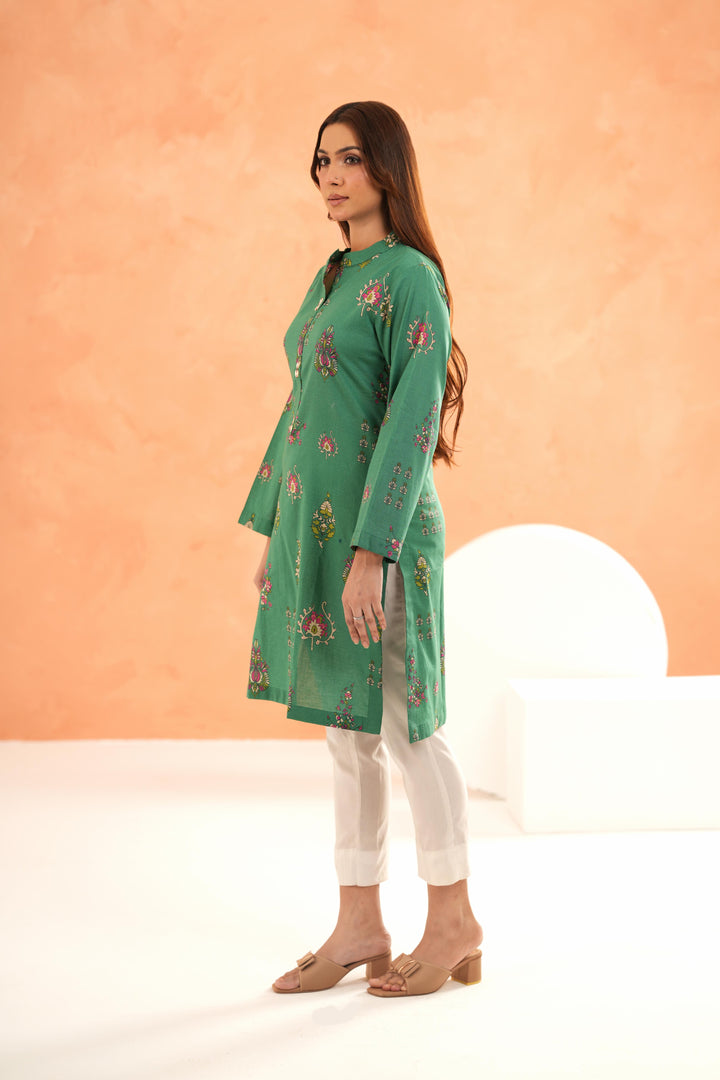 Lawn Green Kurti - Limelight