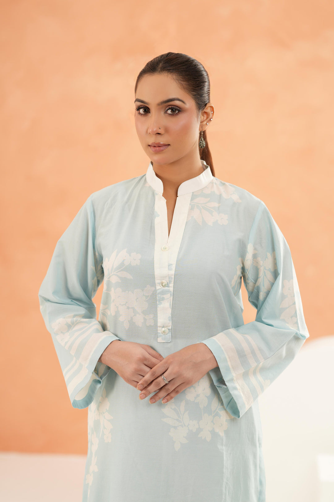 Sky Blue Stitched Suit - Limelight