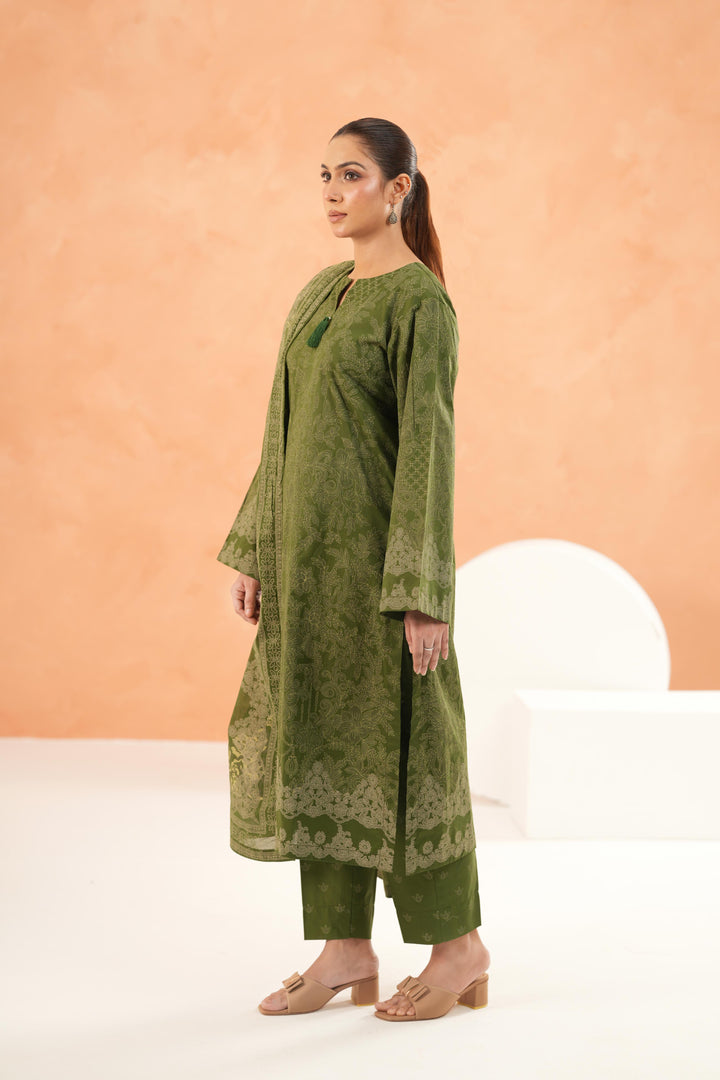 Green Stitched Suit - Limelight