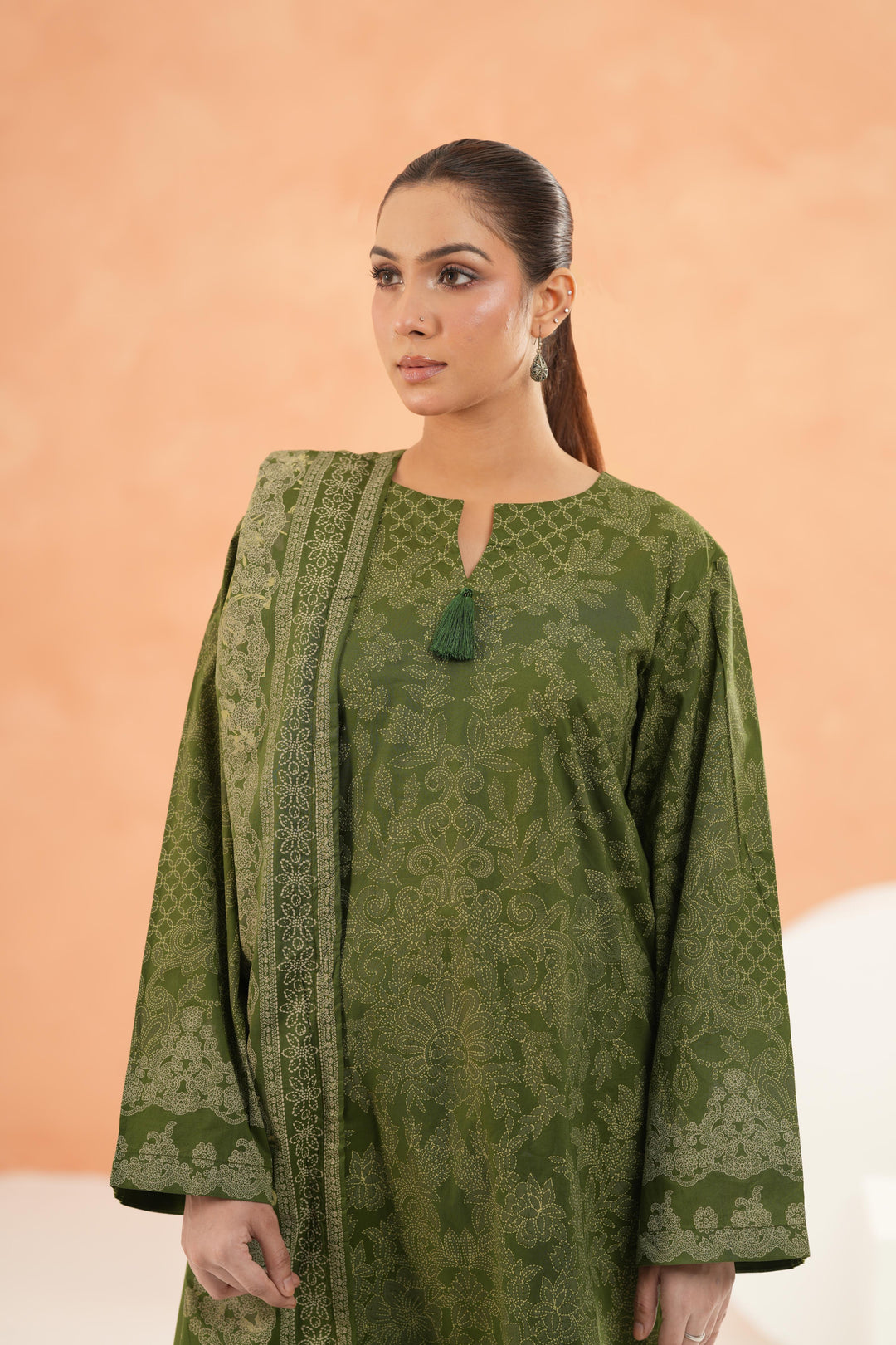 Green Stitched Suit - Limelight