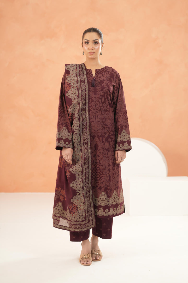 Maroon Stitched Suit - Limelight