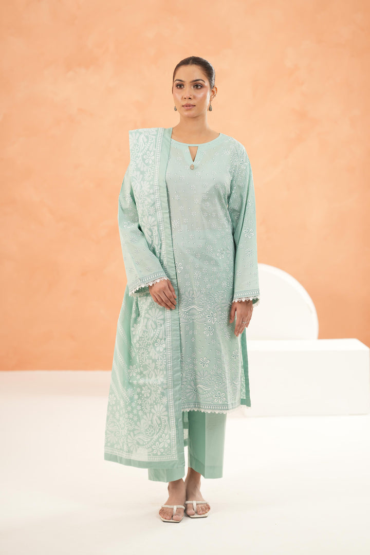 Green Stitched Suit - Limelight