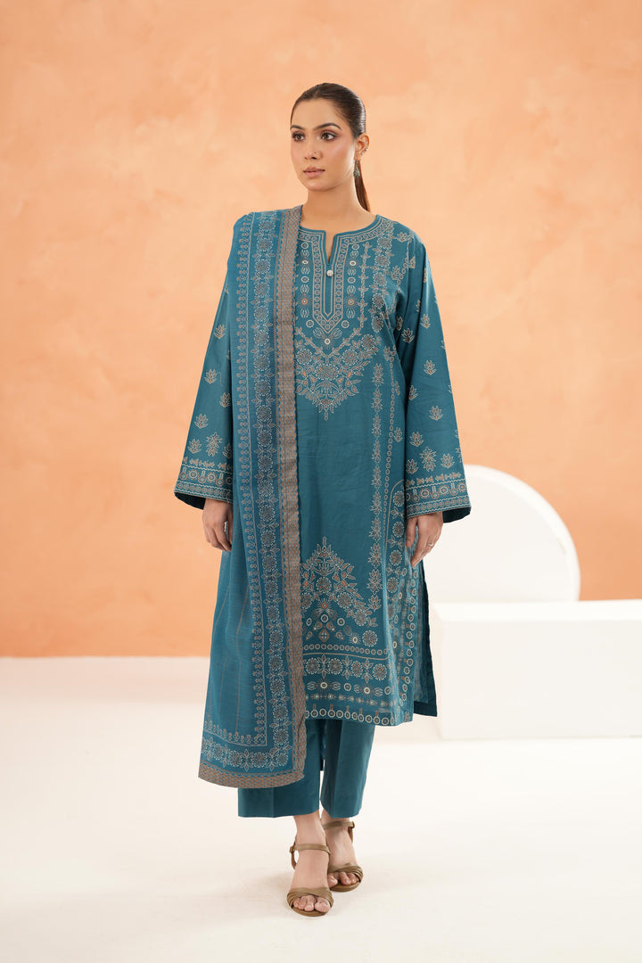Teal Stitched Suit - Limelight