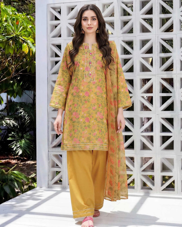 Yellow Stitched Suit - Limelight