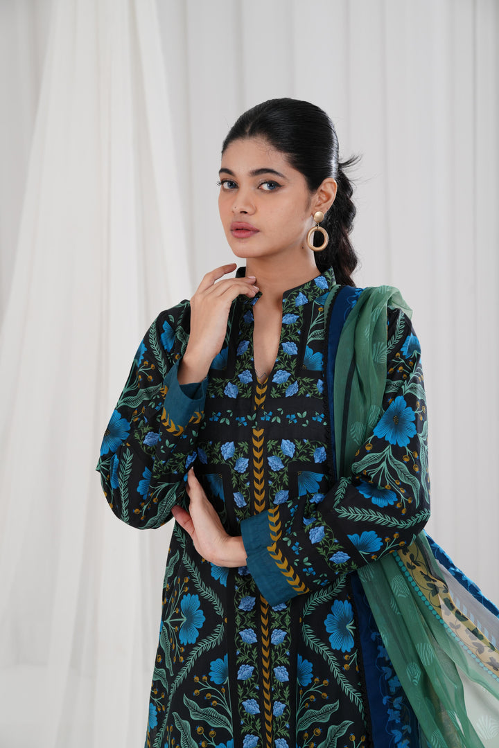 Digital Printed Lawn Multi Stitched Suit - Jazmin