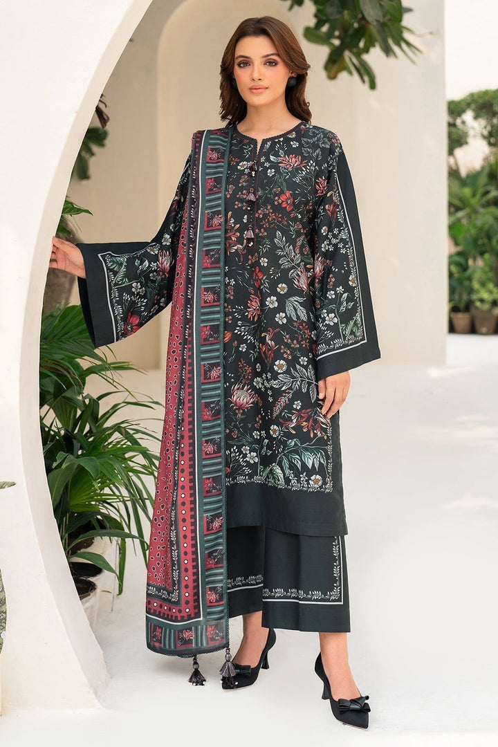 Viscose Green Stitched Suit - Jazmin