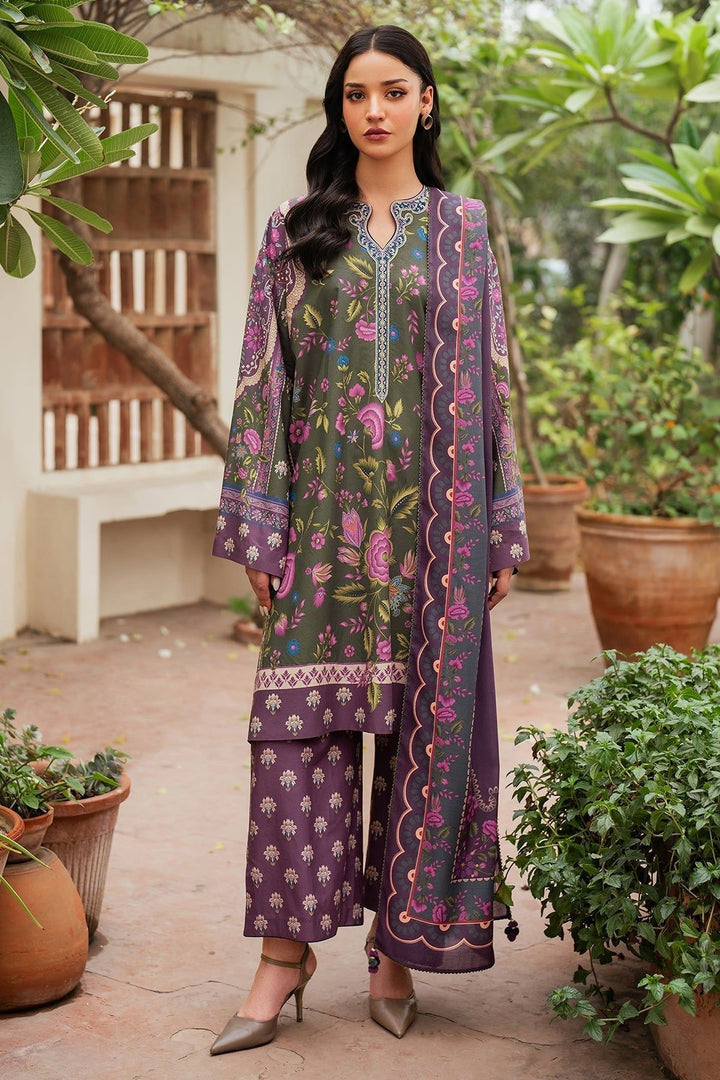 Viscose Mehndi Stitched Suit - Jazmin