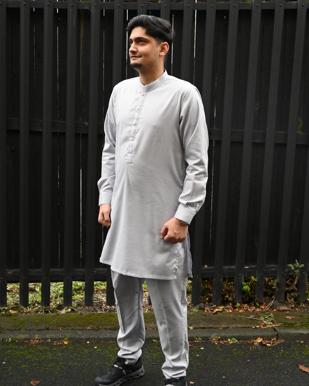 Cotton Plus Grey Kurta Trouser - President by Gul Ahmed