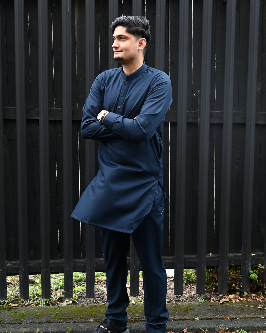 Cotton Plus Navy Kurta Trouser - President by Gul Ahmed