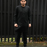 Cotton Plus Black Kurta Trouser - President by Gul Ahmed
