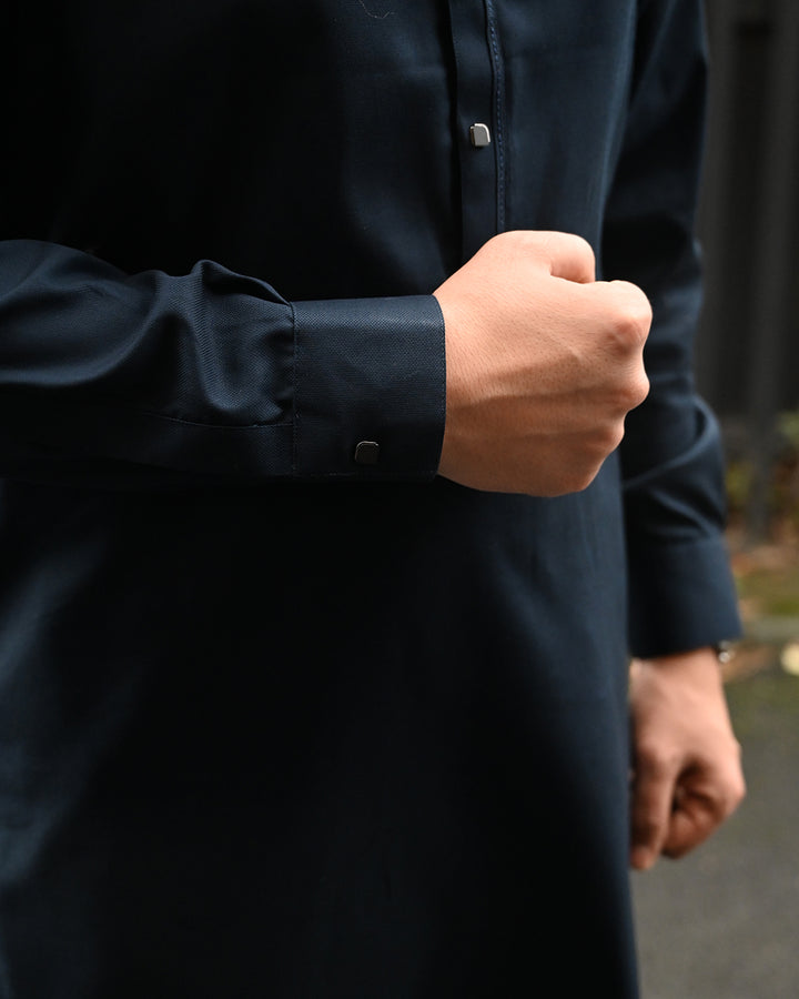 Cotton Plus Navy Kurta Trouser - President by Gul Ahmed