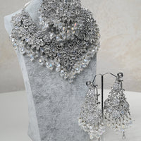 Crystal Elegance Silver Bridal Jewelry Set